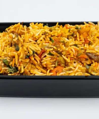 Vegetable Biryani with raita